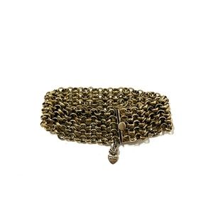 Waxing Poetic Brass Chainmail Link Bracelet